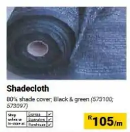 Builders Warehouse Shade cloth offer