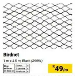 Builders Warehouse Birdnet offer