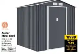 Builders Warehouse Archer Metal Shed offer