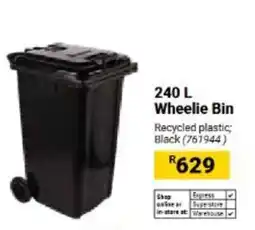 Builders Warehouse 240 L Wheelie Bin offer