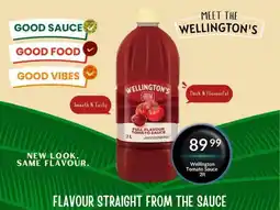 Super Save Wellington's Full Flavour Tomato Sauce offer