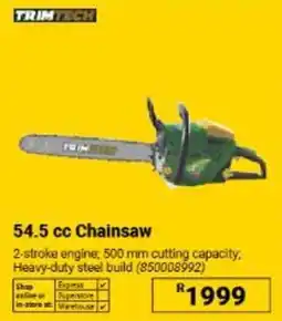 Builders Warehouse TRIMTECH 54.5 cc Chainsaw offer