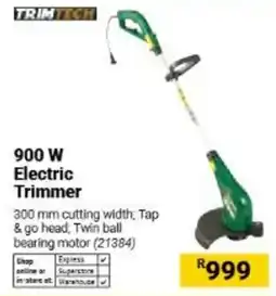 Builders Warehouse TrimTech 900 W Electric Trimmer offer