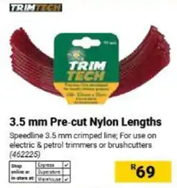 Builders Warehouse Trim Tech 3.5 mm Pre-cut Nylon Lengths offer