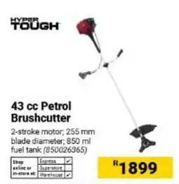 Builders Warehouse Hyper Tough 43 cc Petrol Brushcutter offer