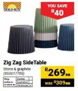 Builders Warehouse Zig Zag SideTable offer