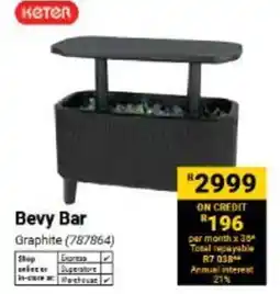 Builders Warehouse Bevy Bar Graphite offer