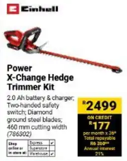 Builders Warehouse Einhell Power X-Change Hedge Trimmer Kit offer