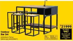 Builders Warehouse Outdoor Bar Set offer
