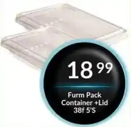 Super Save Furm Pack Container + Lid offer