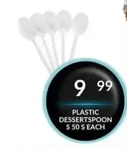 Super Save Plastic Dessertspoon offer
