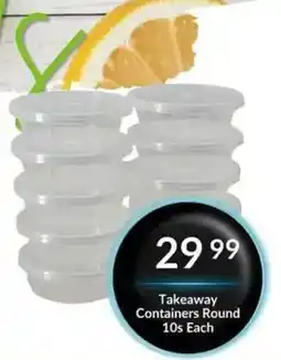 Super Save Takeaway Containers Round offer
