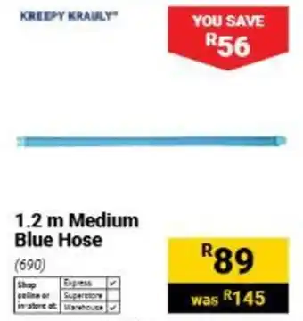 KREEPY KRAULY 1.2 m Medium Blue Hose