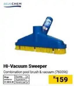 Builders Warehouse BLUECHEM Hi-Vacuum Sweeper offer