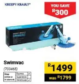 Builders Warehouse Kreepy Krauly Swimvac offer