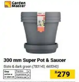 Builders Warehouse Garden Master 300 mm Super Pot & Saucer offer