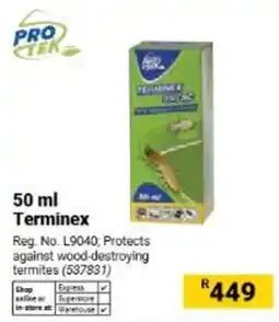 Builders Warehouse Terminex offer