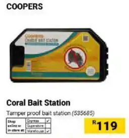 Builders Warehouse COOPERS Coral Bait Station offer