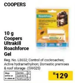 Builders Warehouse Coopers Ultrakill Roachforce Gel offer