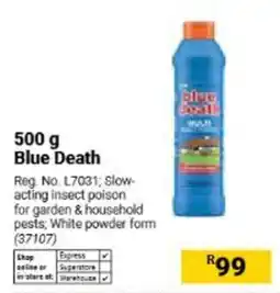 Builders Warehouse Blue Death offer