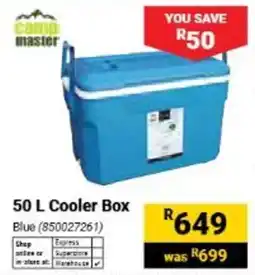 Builders Warehouse Camp Master 50 L Cooler Box offer