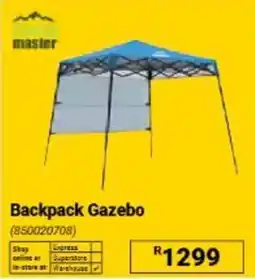 Builders Warehouse Backpack Gazebo offer