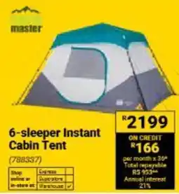 Builders Warehouse Cabin Tent offer