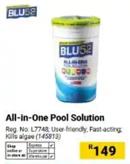 Builders Warehouse BLU52 All-in-One Pool Solution offer