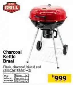 Builders Warehouse Dyna Grill Charcoal Kettle Braai offer