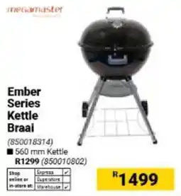Builders Warehouse Megamaster Ember Series Kettle Braai offer
