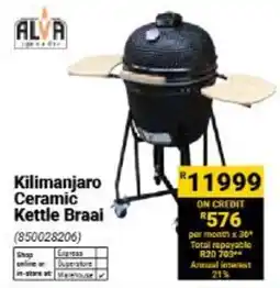 Builders Warehouse ALVA Kilimanjaro Ceramic Kettle Braai offer