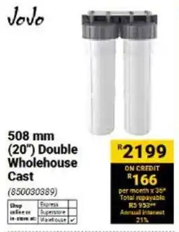 Builders Warehouse Jovo 508 mm (20") Double Wholehouse Cast offer