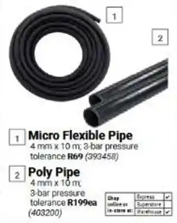 Builders Warehouse Micro Flexible Pipe offer