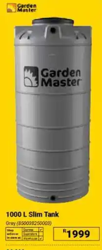 Builders Warehouse Garden Master 1000 L Slim Tank offer