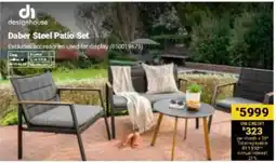 Builders Warehouse Daber Steel Patio Set offer