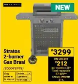 Builders Warehouse Stratos 2-burner Gas Braai offer