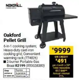 Builders Warehouse Oakford Pellet Grill offer