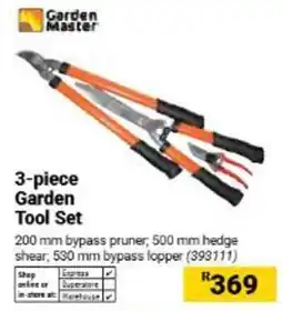 Builders Warehouse Garden Master 3-piece Garden Tool Set offer