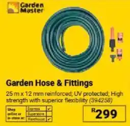 Builders Warehouse Garden Master Garden Hose & Fittings offer