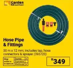 Builders Warehouse Garden Master Hose Pipe & Fittings offer