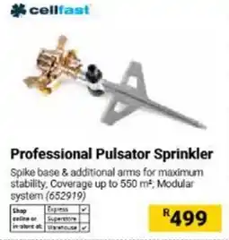 Builders Warehouse Professional Pulsator Sprinkler offer