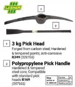 Builders Warehouse Lasher 3 kg Pick Head offer