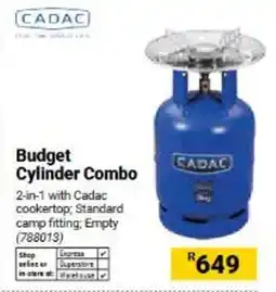 Builders Warehouse Budget Cylinder Combo offer