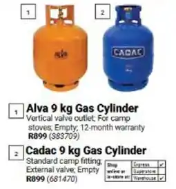 Builders Warehouse Alva 9 kg Gas Cylinder offer