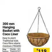 Builders Warehouse 300 mm Hanging Basket with Coco Liner offer