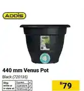 Builders Warehouse 440 mm Venus Pot, Black offer