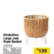 Builders Warehouse Direkshinz Large Jute Rope Basket offer