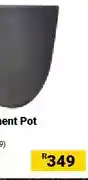 Builders Warehouse Soi Round Cement Pot, Charcoal offer