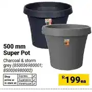 Builders Warehouse 500 mm Super Pot, Charcoal & storm grey offer