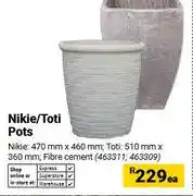 Builders Warehouse Nikie/Toti Pots, Fibre cement offer
